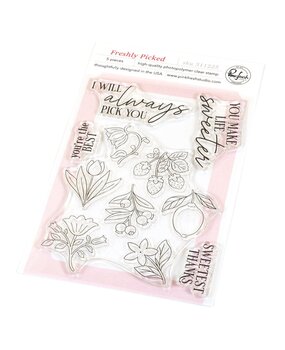 Pinkfresh Studio Homespun with Heart Stamp Freshly Picked (311225)