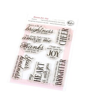 Pinkfresh Studio Homespun with Heart Stamp Room for Joy (312225)
