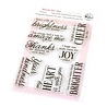 Pinkfresh Studio Homespun with Heart Stamp Room for Joy (312225)