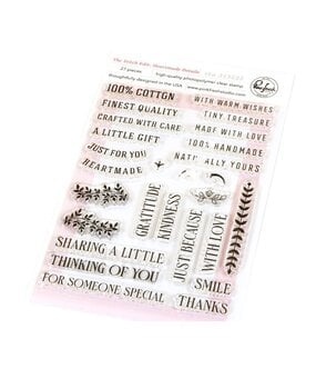 Pinkfresh Studio Homespun with Heart Stamp The Stitch Edit Heartmade Details (313225)