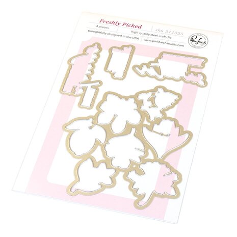 Pinkfresh Studio Homespun with Heart Die Freshly Picked (311325)