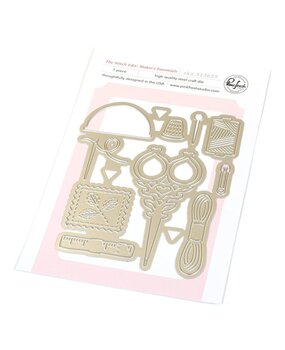 Pinkfresh Studio Homespun with Heart Die The Stitch Edit Maker's Essentials (313625)