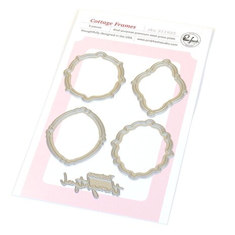 Pinkfresh Studio Homespun with Heart Press Plate Cottage Frames (311925)