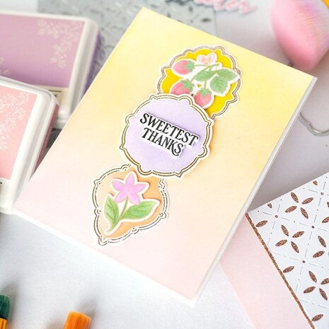 Pinkfresh Studio Homespun with Heart Press Plate Cottage Frames (311925)