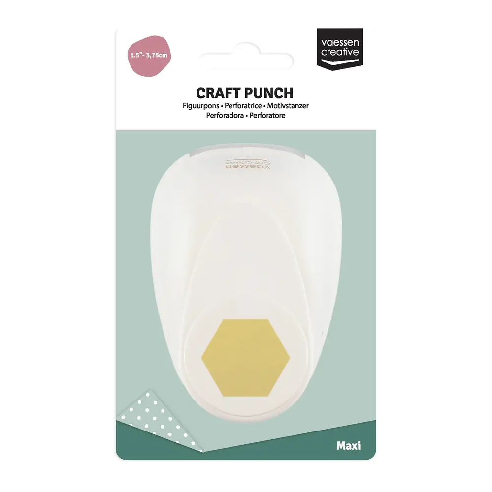 Vaessen Creative Figuurpons Maxi Hexagon (21440-053)