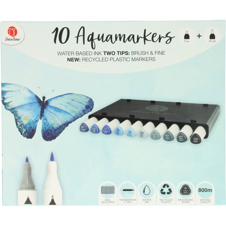 DécoTime 10 Aquamarkers Napoleon Blue (3004842)