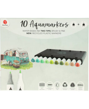 DécoTime 10 Aquamarkers Matcha Tea (3004842)