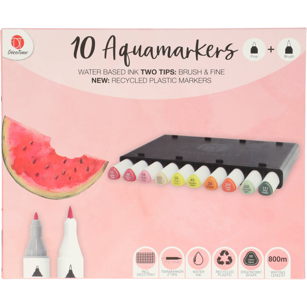 DécoTime 10 Aquamarkers Deep Red (3004842)