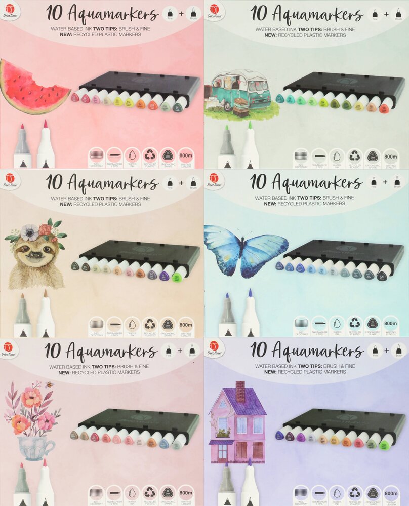 DécoTime World of Wonders WAVE Aquamarkers (3004842)