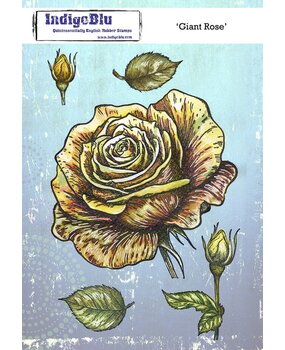 IndigoBlu Giant Rose A5 Rubber Stamp (IND1488)