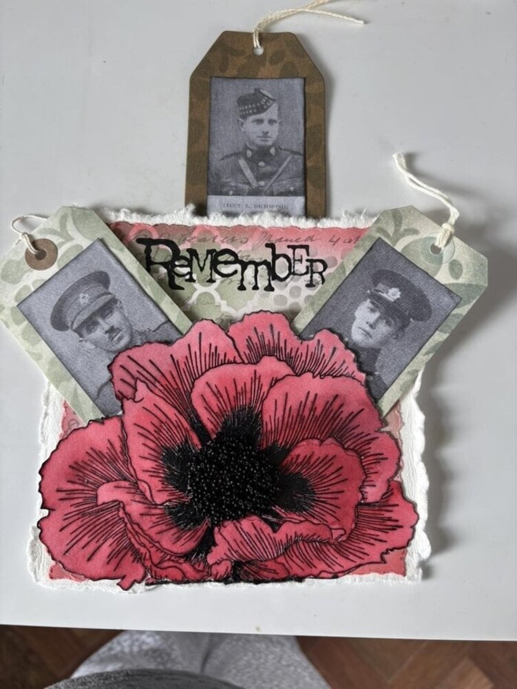 IndigoBlu Giant Poppy A5 Rubber Stamp (IND1490)