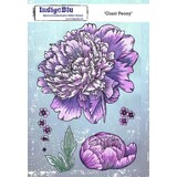 IndigoBlu Giant Peony A5 Rubber Stamp (IND1491)