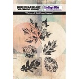 IndigoBlu Tattered Halftone Leaves A6 Rubber Stamp (IND1467)