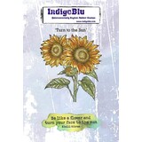 IndigoBlu Turn to The Sun A6 Rubber Stamp (IND1489)