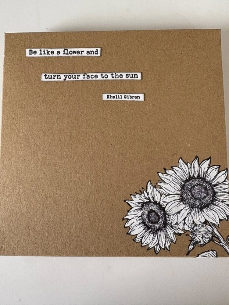 IndigoBlu Turn to The Sun A6 Rubber Stamp (IND1489)