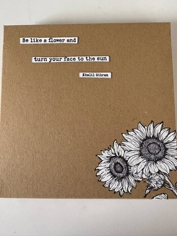 IndigoBlu Turn to The Sun A6 Rubber Stamp (IND1489)