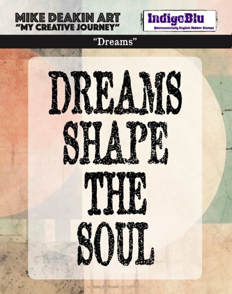 IndigoBlu Dreams Solo Red Rubber Stamp (IND1469)