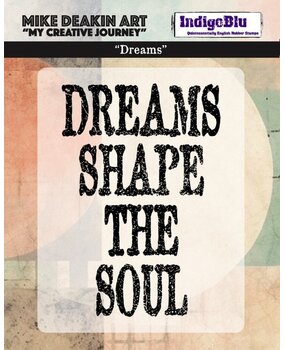 IndigoBlu Dreams Solo Red Rubber Stamp (IND1469)