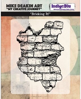 IndigoBlu Bricking It Solo Red Rubber Stamp (IND1470)