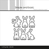 Simple and Basic Easter Bunnies Metal Dies (SBD640)