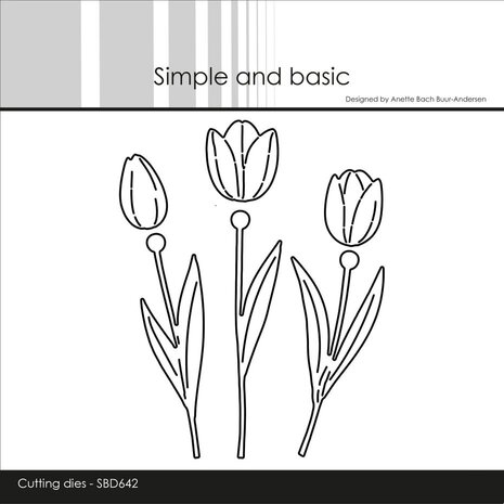 Simple and Basic Tulips Metal Dies (SBD642)