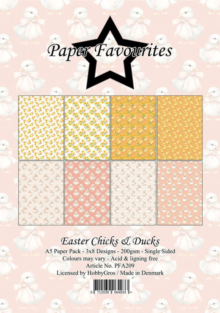 Paper Favourites Easter Chicks & Ducks A5 Paper Pack (PFA209)