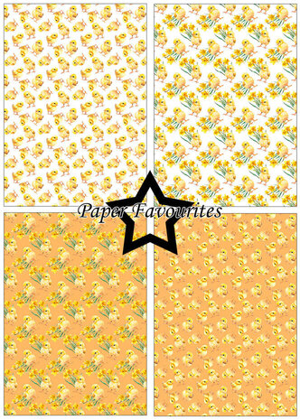 Paper Favourites Easter Chicks & Ducks A5 Paper Pack (PFA209)