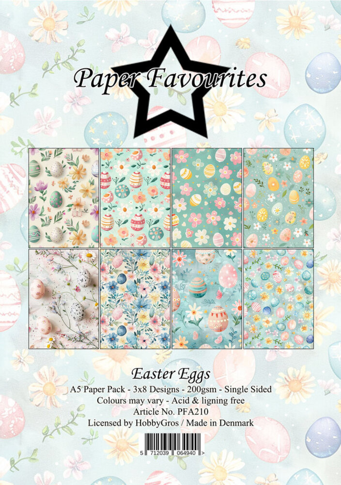 Paper Favourites Easter Eggs A5 Paper Pack (PFA210)