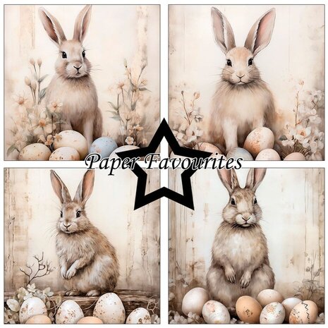 Paper Favourites Easter Bunny 6x6 Inch Paper Pack (PF568)