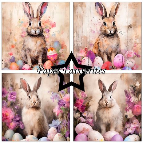 Paper Favourites Easter Bunny 6x6 Inch Paper Pack (PF568)
