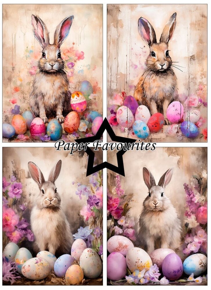 Paper Favourites Easter Bunny A6 Paper Pack (PFA609)