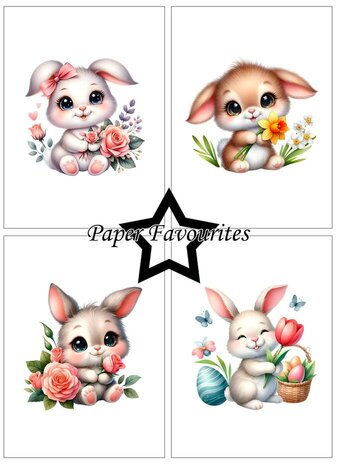 Paper Favourites Easter Cuties A6 Paper Pack (PFA610)