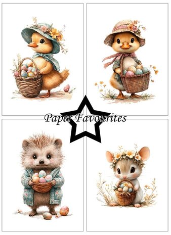 Paper Favourites Easter Friends A6 Paper Pack (PFA611)