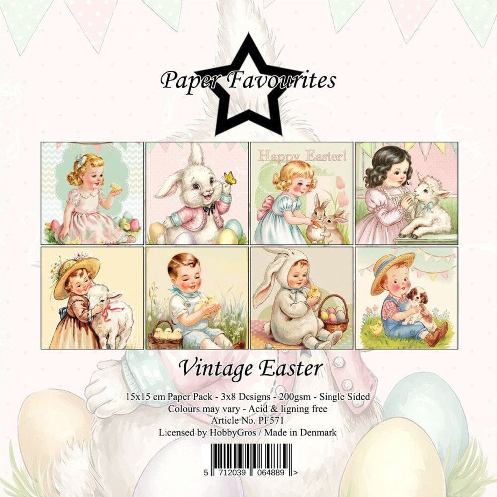 Paper Favourites Vintage Easter 6x6 Inch Paper Pack (PF571)