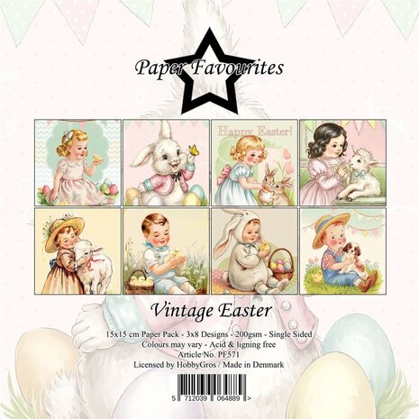 Paper Favourites Vintage Easter 6x6 Inch Paper Pack (PF571)