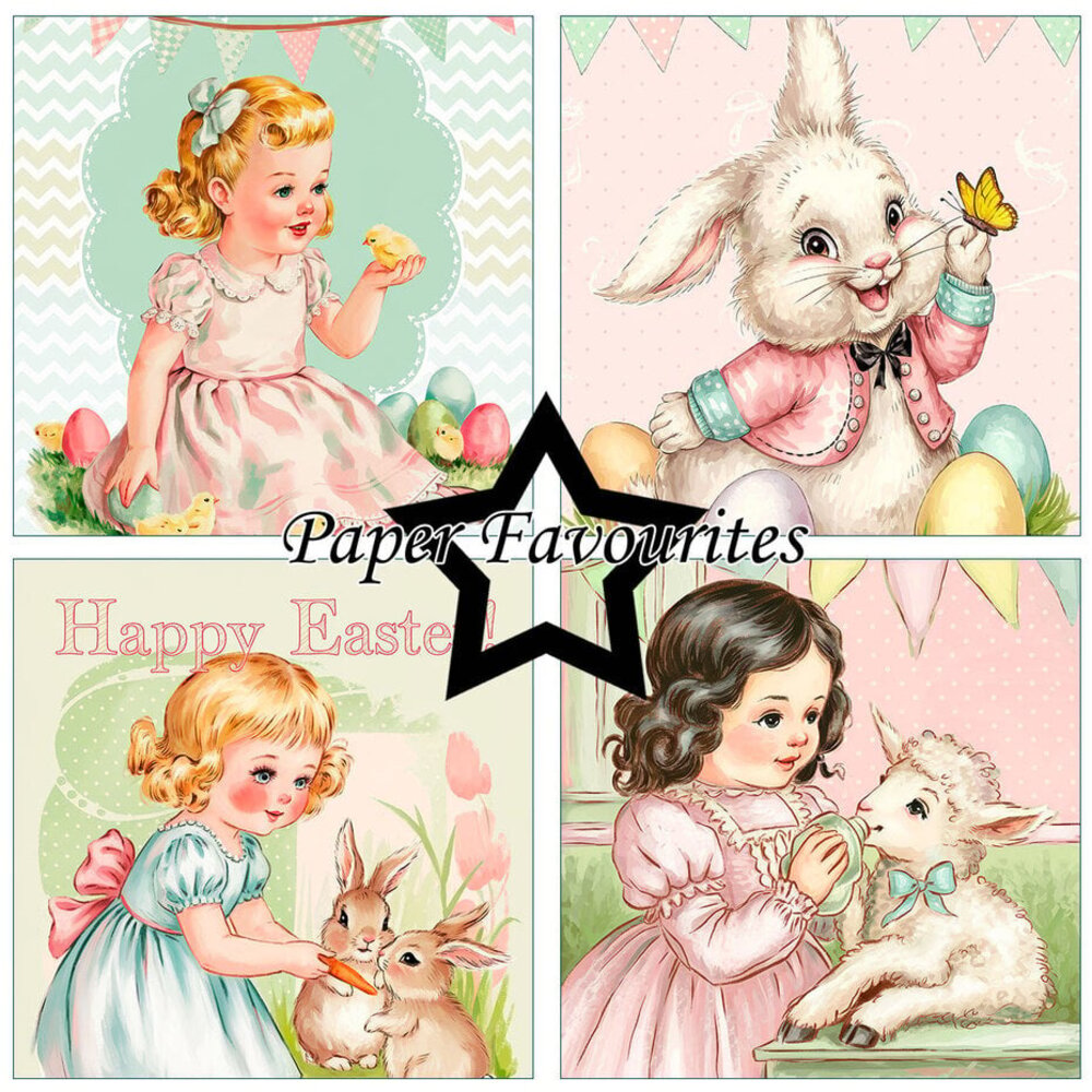 Paper Favourites Vintage Easter 6x6 Inch Paper Pack (PF571)