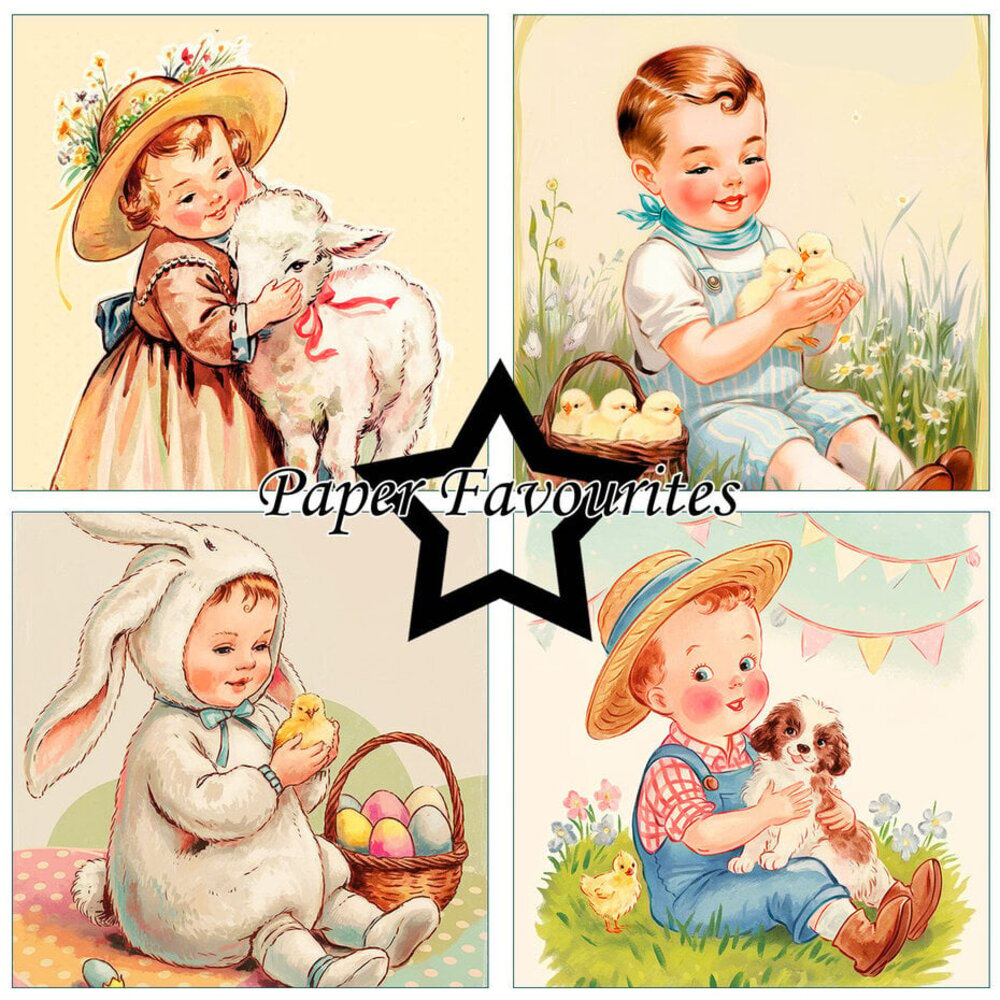 Paper Favourites Vintage Easter 6x6 Inch Paper Pack (PF571)