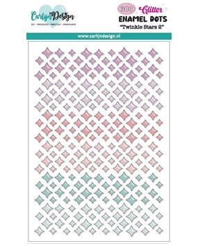 Carlijn Design Glitter Enamel Dots Twinkle Stars 2 (CDED-0016)