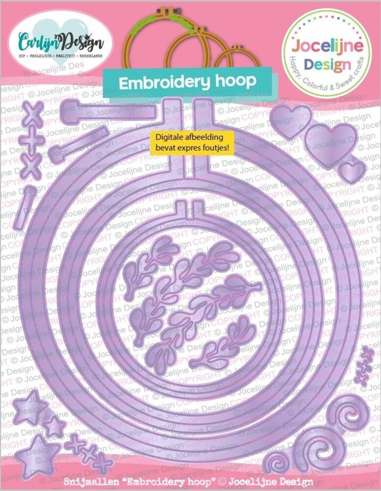 Carlijn Design Snijmallen Embroidery Hoop (CDJD-0073)