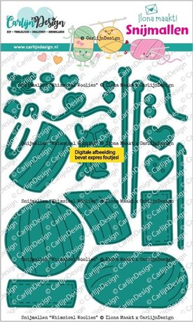 Carlijn Design Snijmallen Whimsical Woolies (CDSN-0353)