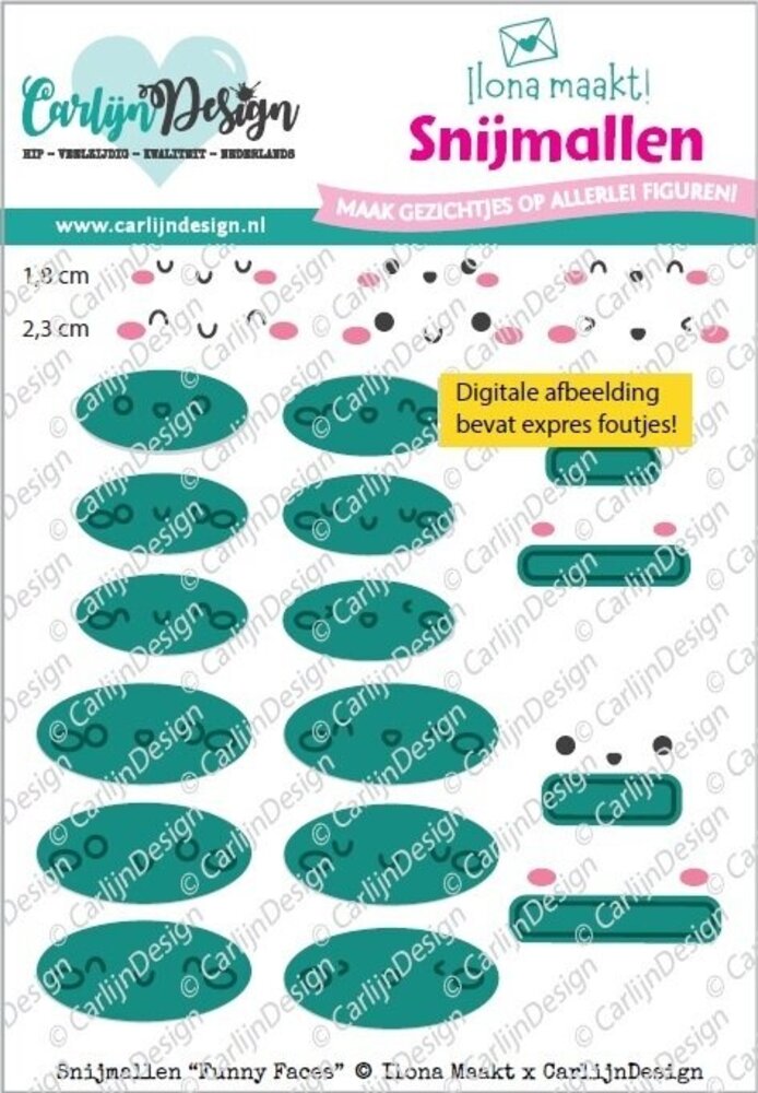 Carlijn Design Snijmallen Funny Faces (CDSN-0360)