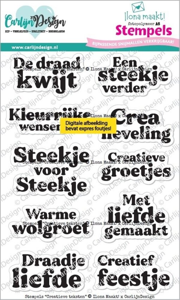 Carlijn Design Stempels Creatieve Teksten (CDST-0167)