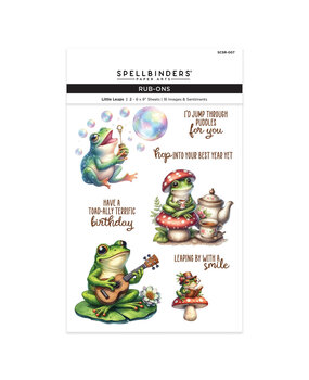 Spellbinders Rub-On Sheets Little Leaps (SCSR-007)