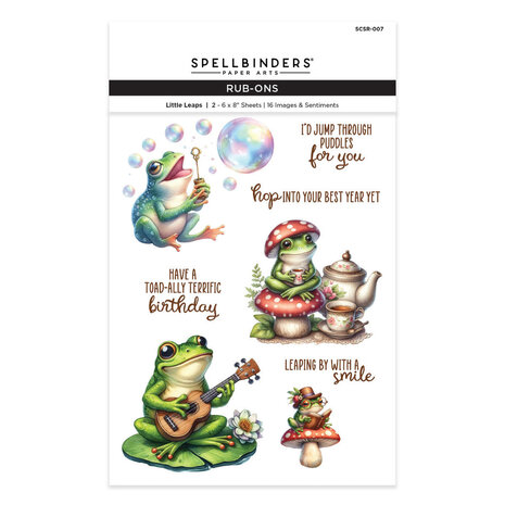 Spellbinders Rub-On Sheets Little Leaps (SCSR-007)