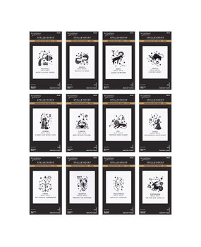 Spellbinders Block Print Zodiacs Registration Press + Foil Bundle (BD-1013)