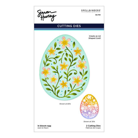 Spellbinders Happy Spring In Bloom Egg Dies (S5-751)