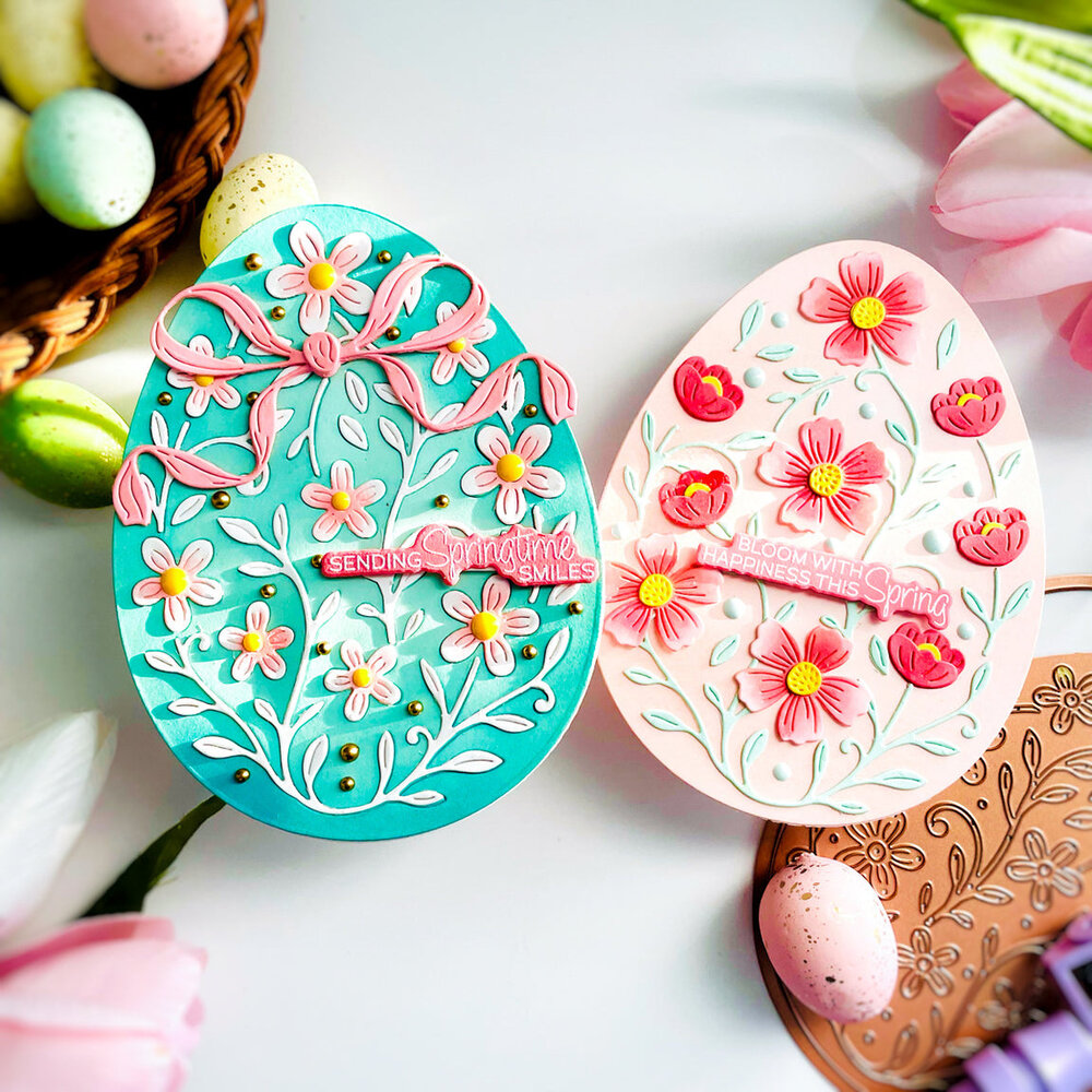 Spellbinders Happy Spring In Bloom Egg Dies (S5-751)