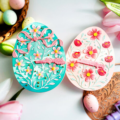 Spellbinders Happy Spring In Bloom Egg Dies (S5-751)