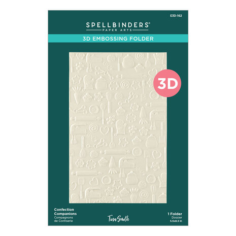 Spellbinders PRE-ORDER Make It & Bake It Confection Companions 3D Embossing Folder (E3D-162)