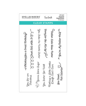 Spellbinders PRE-ORDER Make It & Bake It Sugared Expressions Clear Stamp (STP-267)